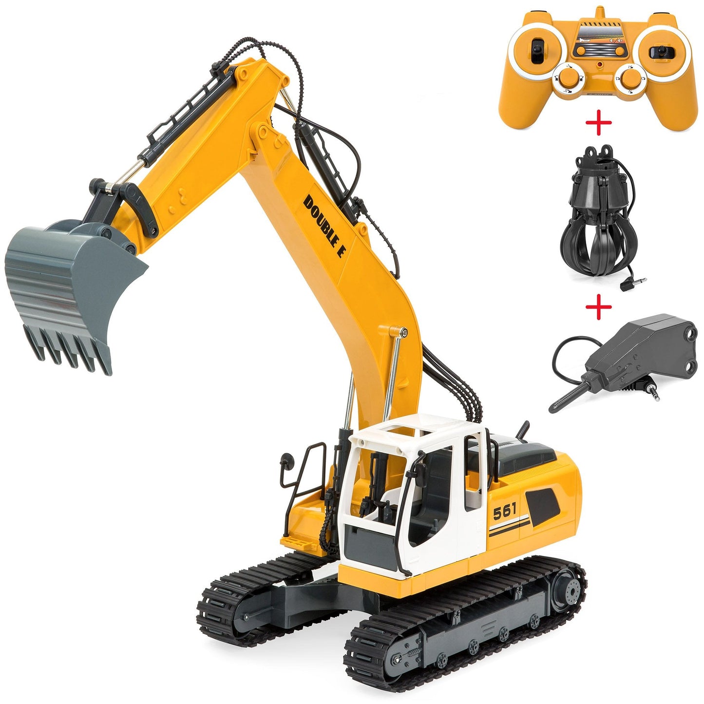 1/16 Scale Kids Multi-functional Remote Control Excavator Truck RC Toy