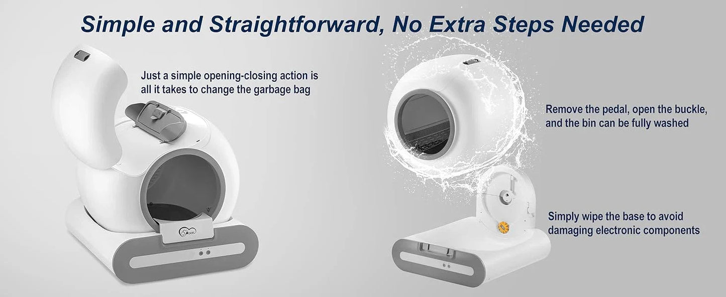 DOEL 65L Smart Self-Cleaning Litter Box