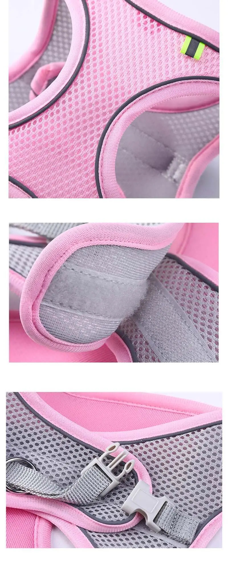 Reflective Mesh Harness & Leash Set