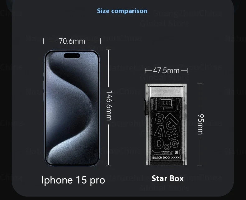 BLACKDOG STAR BOX Multifunctional Lighting Flashlight 3300LM Super Power Long Range LED Light 4 Color Torch Outdoor 3000mAh Battery IPX5 Waterproof