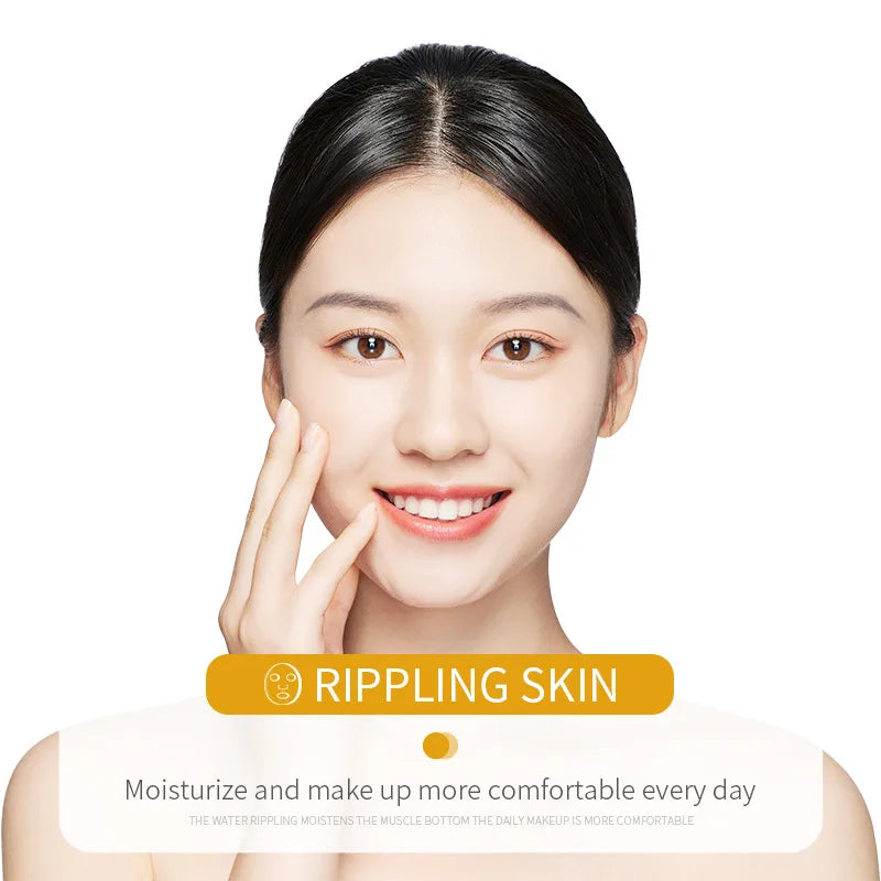 10pcs BIOAQUA Rice Raw Pulp Facial Masks – Skincare Moisturizing, Firming & Hydrating Korean Sheet Masks for Glowing Skin