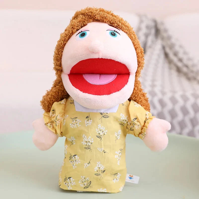 Kids Plush Finger & Hand Puppets for Role Play & Bedtime Stories - 28-33cm