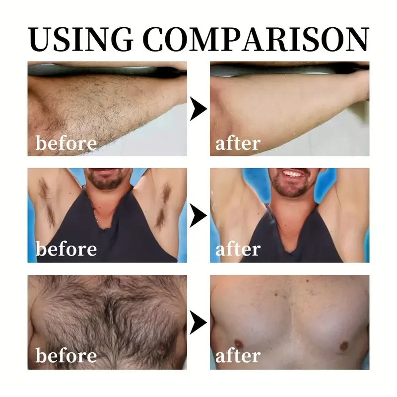 50g Men's Professional Hair Removal Cream, Men's Hair Removal Cream Painless, Suitable For Different Body Types And Parts, Easy
