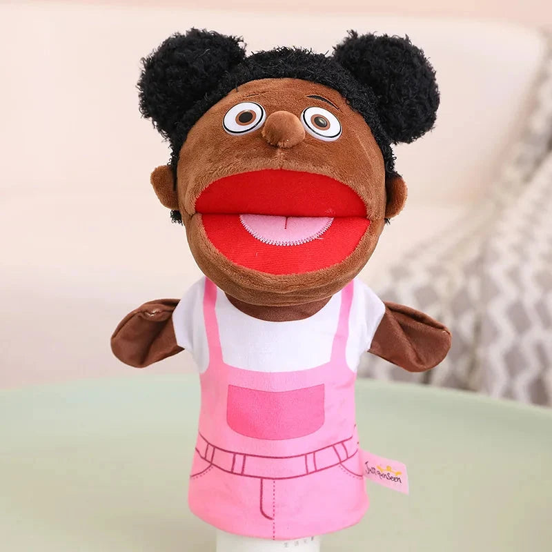 Kids Plush Finger & Hand Puppets for Role Play & Bedtime Stories - 28-33cm