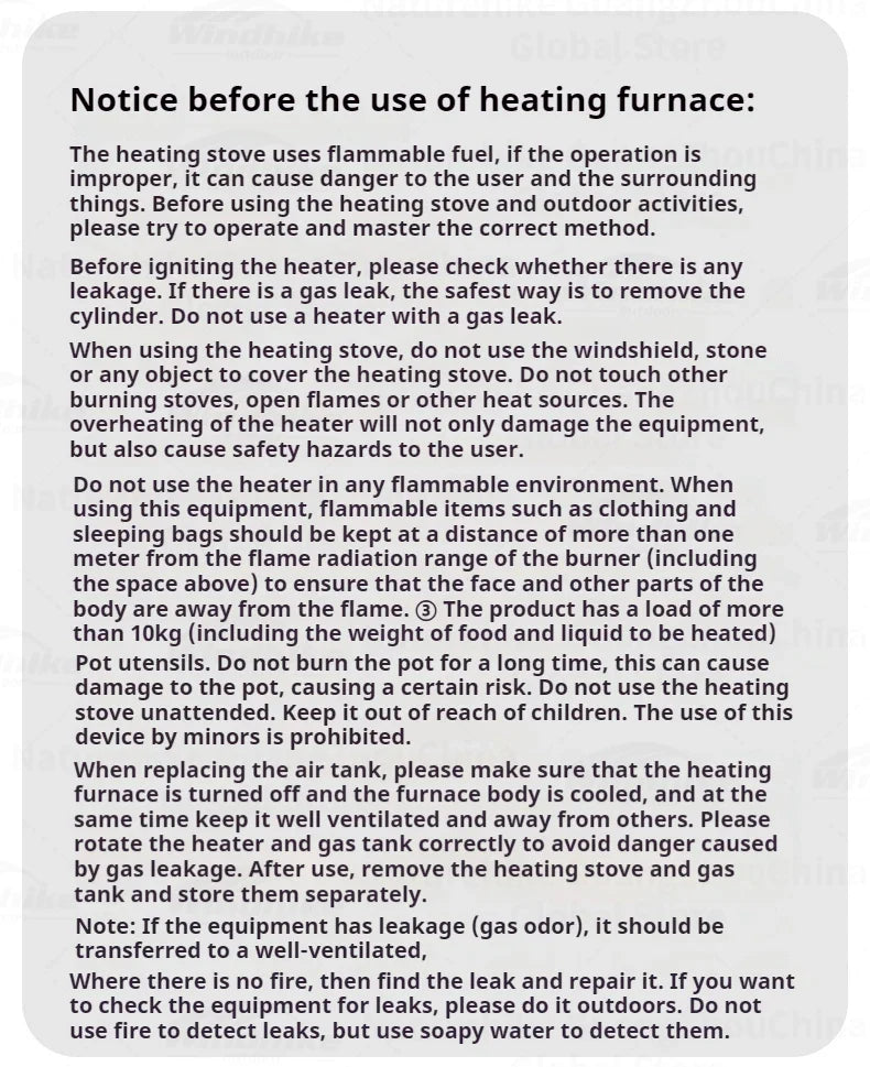 BLACKDOG Multifunctional Heating Stove 2480W High Power Furnance Water Boiler Butane Canister Gas Burner Oven Outdoor Camping Winter Heater Adjustable