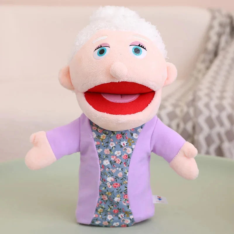 Kids Plush Finger & Hand Puppets for Role Play & Bedtime Stories - 28-33cm