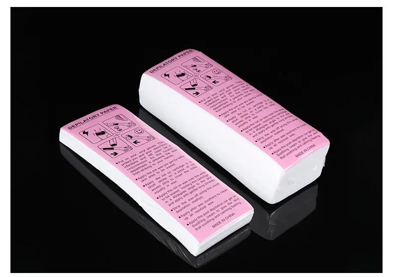 200/100PCS Women Men Hair Removal Wax Paper Nonwoven High Quality Body Leg Arm Hair Removal Epilator Wax Strip Paper Roll
