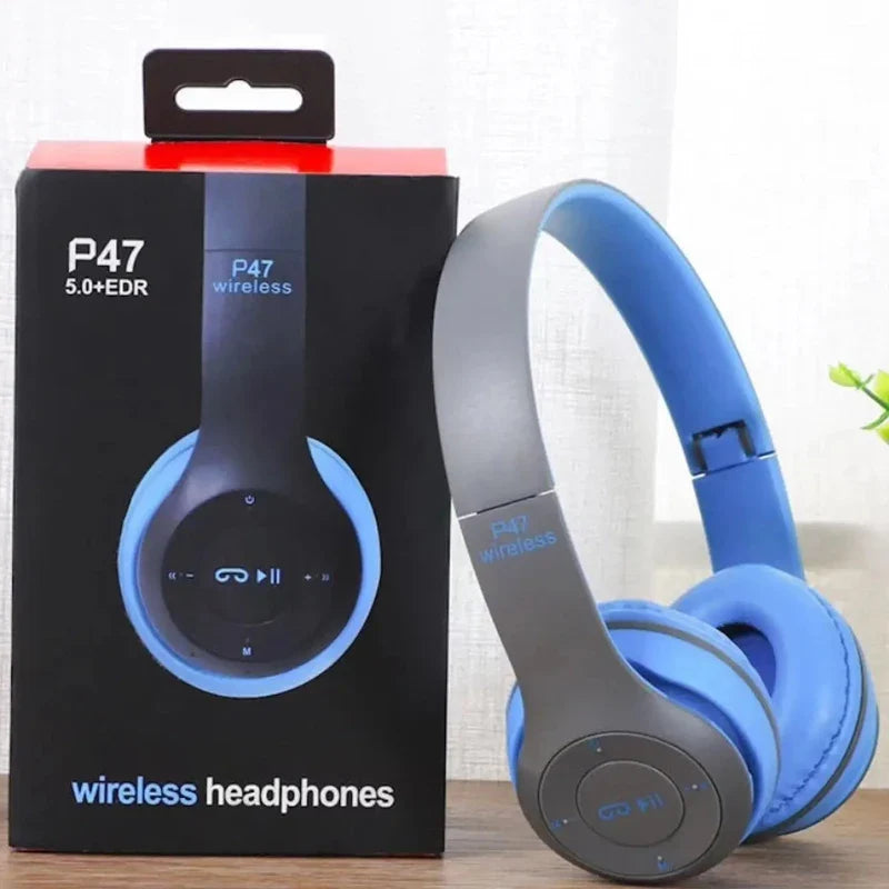 Handsfree Wireless Noise-Canceling Bluetooth Headphones P47, Earphone Headset