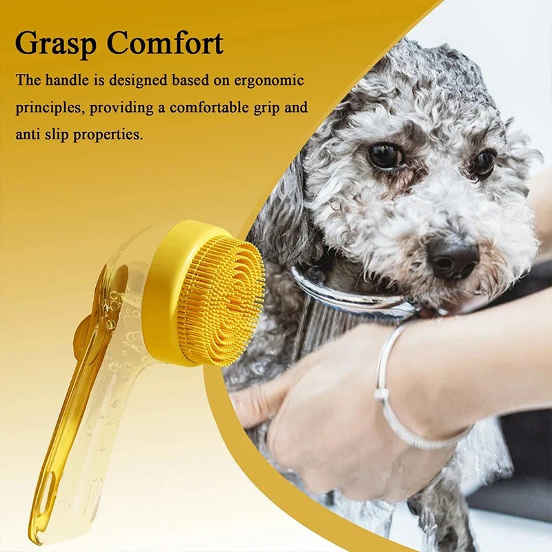 Silicone Bath Brush with Shampoo Dispenser