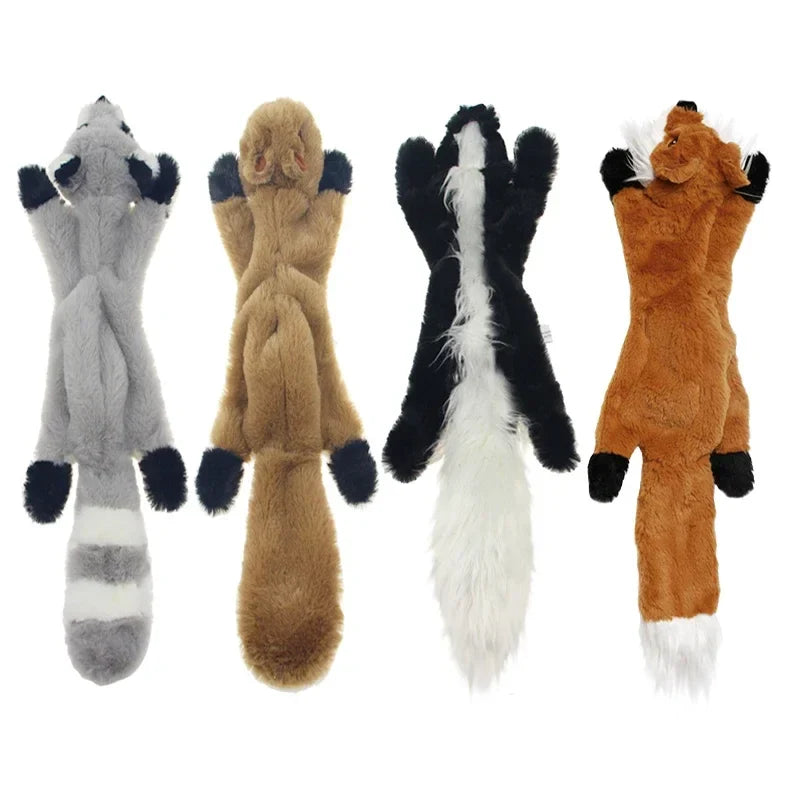 No-Stuffing Squeaky Crinkle Dog Toy