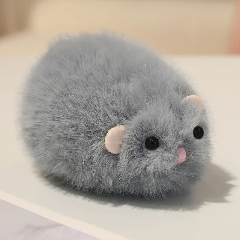 Cute Golden Hamster Plush Pillow Toy - Soft Stuffed Animal Doll Keychain for Kids, 13/35CM Fun Gift