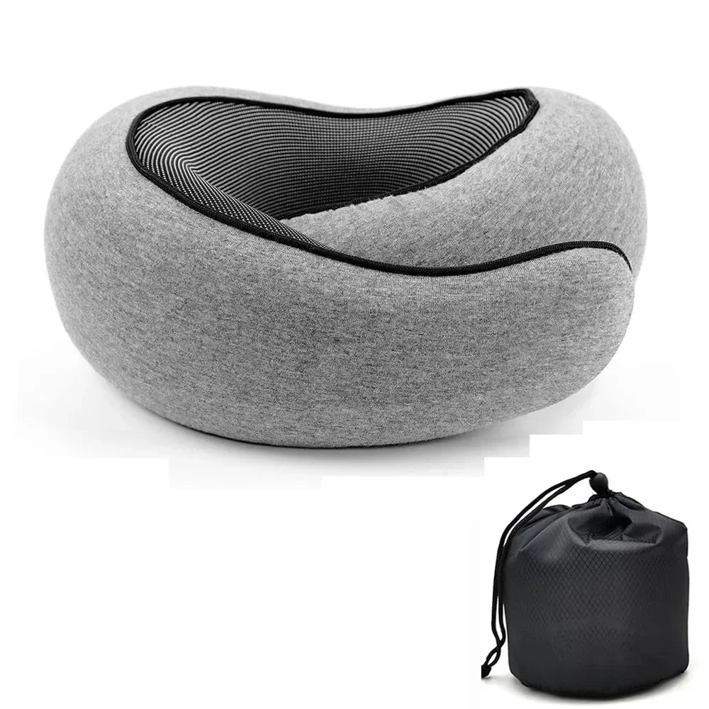 Ultimate Comfort: Memory Foam U-Shaped Travel Neck Pillow - APS13