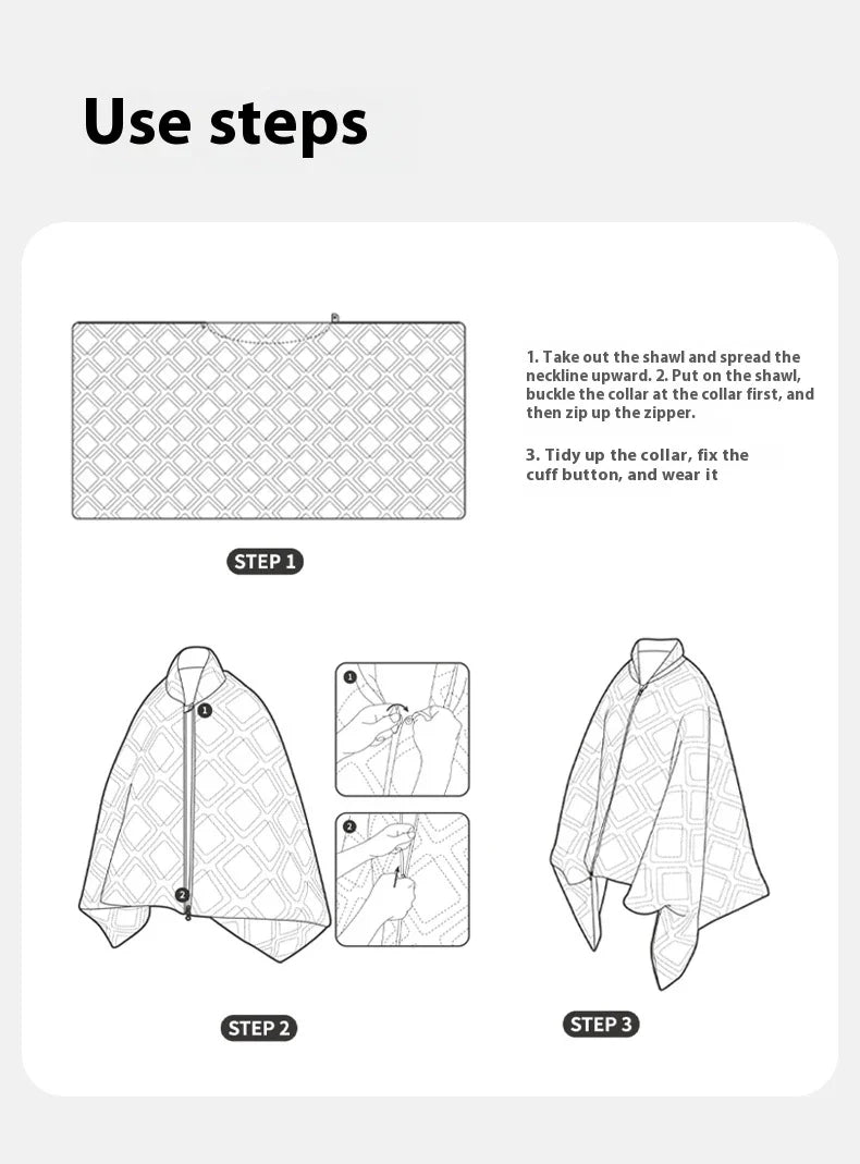 Naturehike Electric Heater Blanket Portable Ultralight Wearable Cloak Sleeping Bag Poncho Coat Winter Warm 20D 380T Nylon Fabric USB Electric Heating Quilt