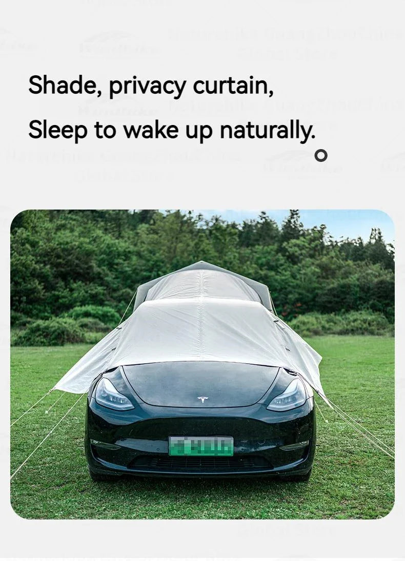 Naturehike AIR 7.0 Inflatable Car Tail Tent Portable SUV MPV Side Tunnel Tent Sunshade Waterproof Beach Car Rear Tent Camping Outdoor 35㎡ With Canopy