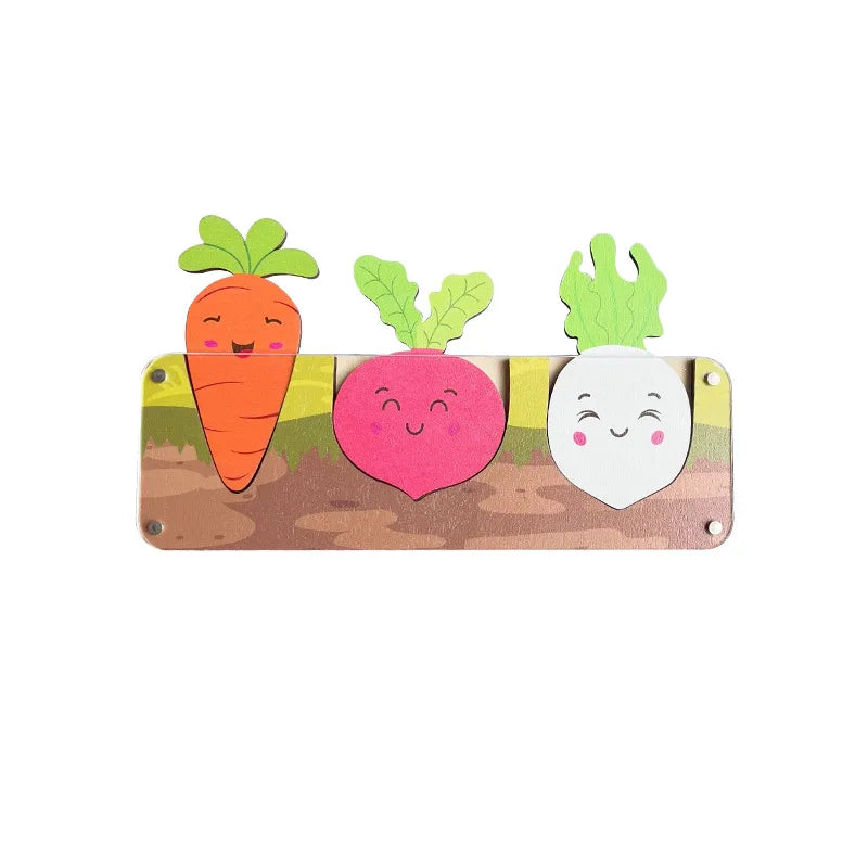 Wooden Montessori Busy Board for Babies - DIY Sensory Activity Toy with Engaging Accessories