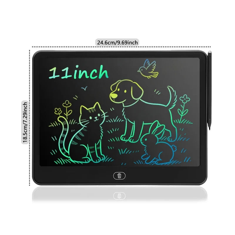Kids LCD Drawing Board - Portable 16/13/11/8-Inch Digital Sketchpad for Creative Learning and Doodling