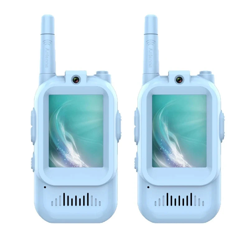 Exciting 2-Pack Video Walkie Talkies for Kids - Rechargeable Indoor & Outdoor Fun for Ages 3-12, Perfect Birthday Gifts!