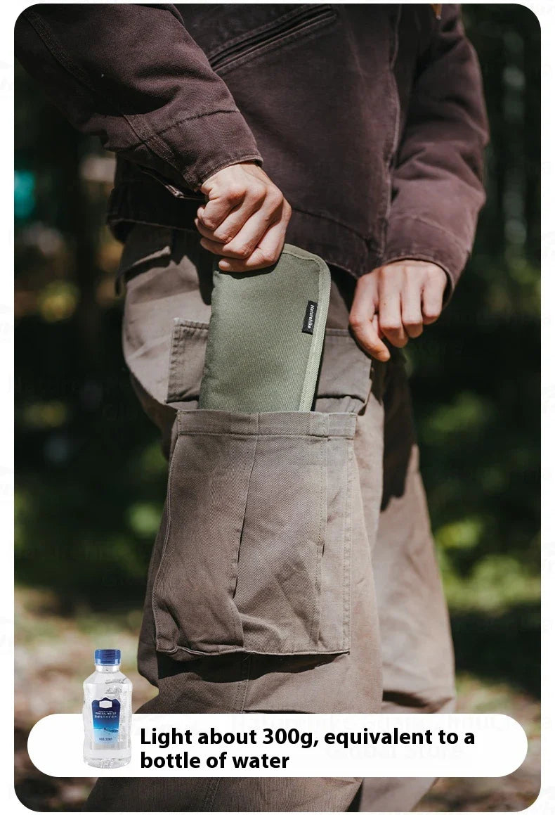 Naturehike Ultralight Folding Stool Portable Mini Chair 7075 Aluminum Alloy Fishing Outdoor Camping Chair 3CM Thick Cushion Seat Load 180kg