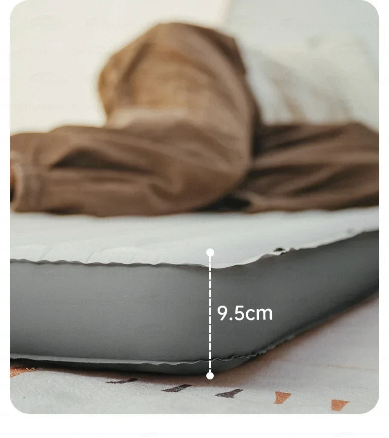 Naturehike Inflatable Cushion Series Inflatable Mat Splicing Sleeping Pad 2 Different Style Camping TPU Thickened 9.5cm Outdoor Bed Air Mattress