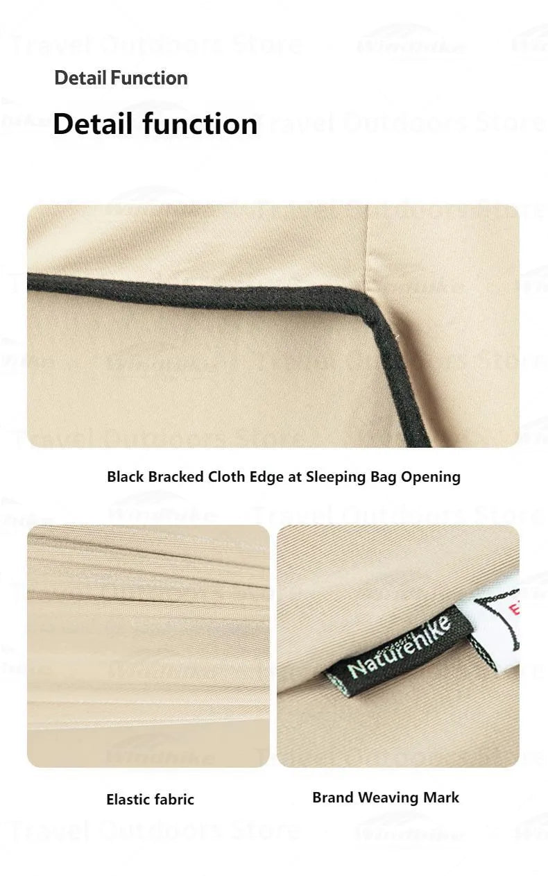 Naturehike Sleeping Bag Liner Portable Lightweight High Elasticity Anti-Pulling Anti-Tearing Skin-Friendly Outdoor Camping Travel Hotel Sheet