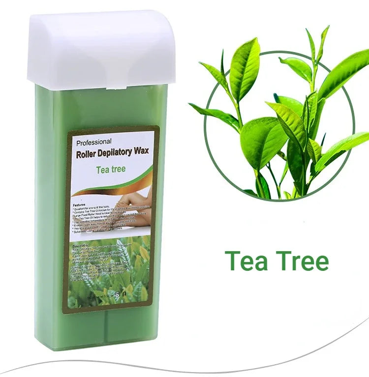 100g Hair Removal Wax Gentle Non-irritating Hot Depilatory Cream Wax Cartridge Beeswax Warmer Waxing Hair Removal for Women Men