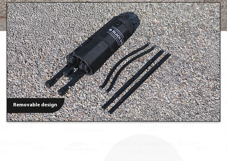 BLACKDOG Detachable Kermit Chair Portable Lightweight Detachable Seat Armchair Aluminum Alloy Outdoor Camping Fishing Folding Chair Load Bearing 120kg