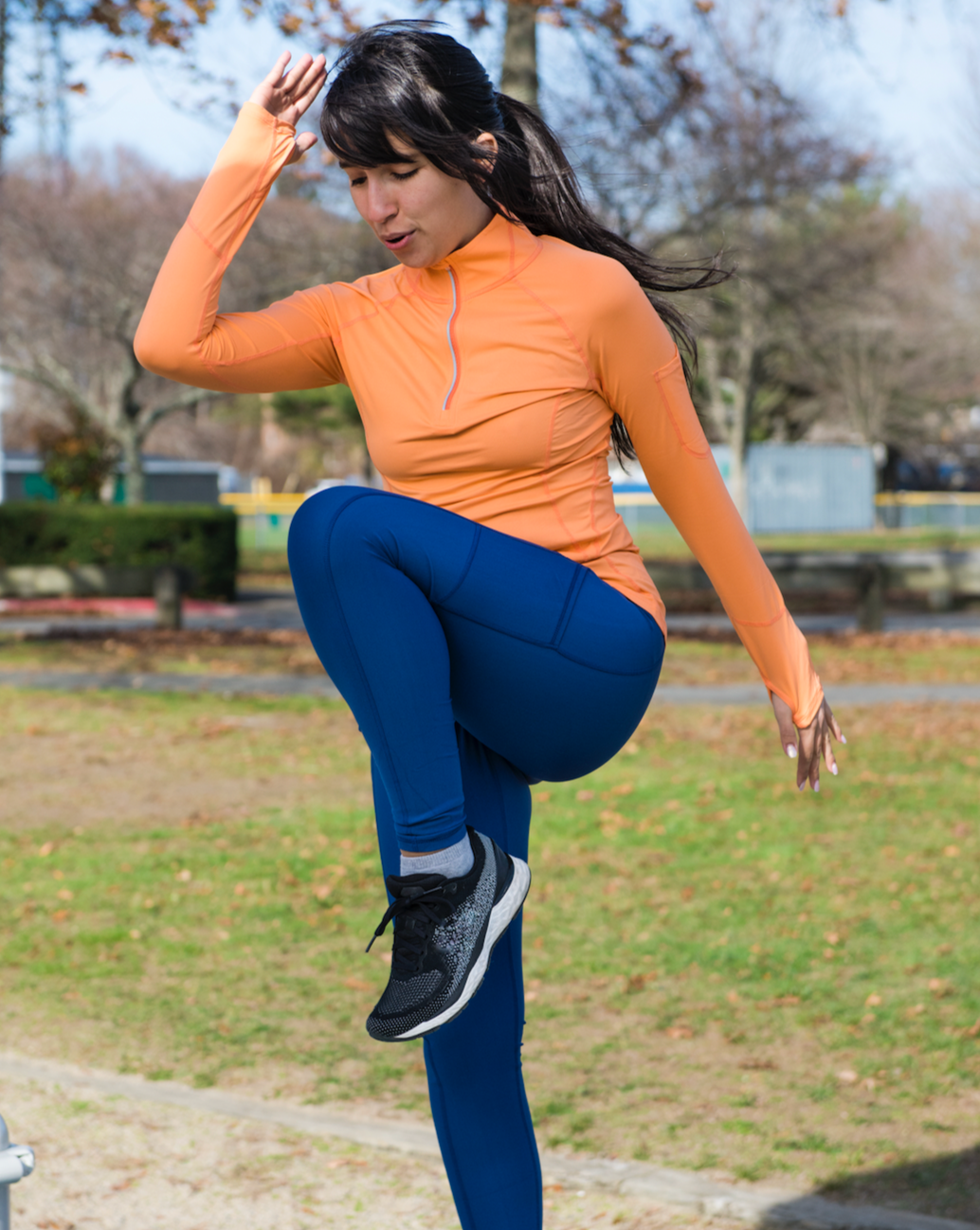 WOMEN'S MOCK ZIP TOP (3001)