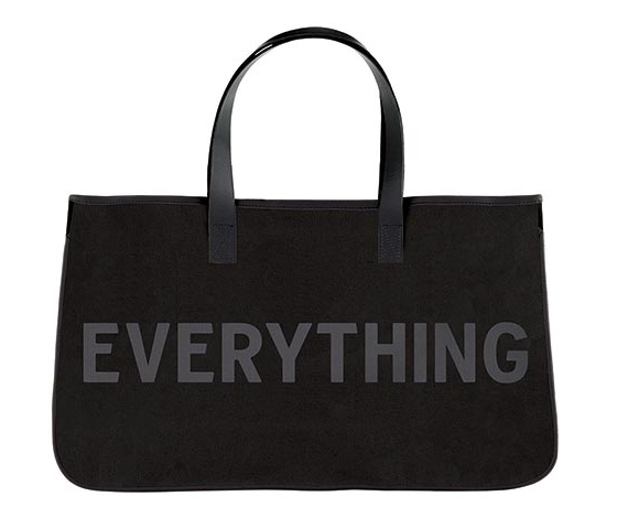 Black Canvas Recreation Tote