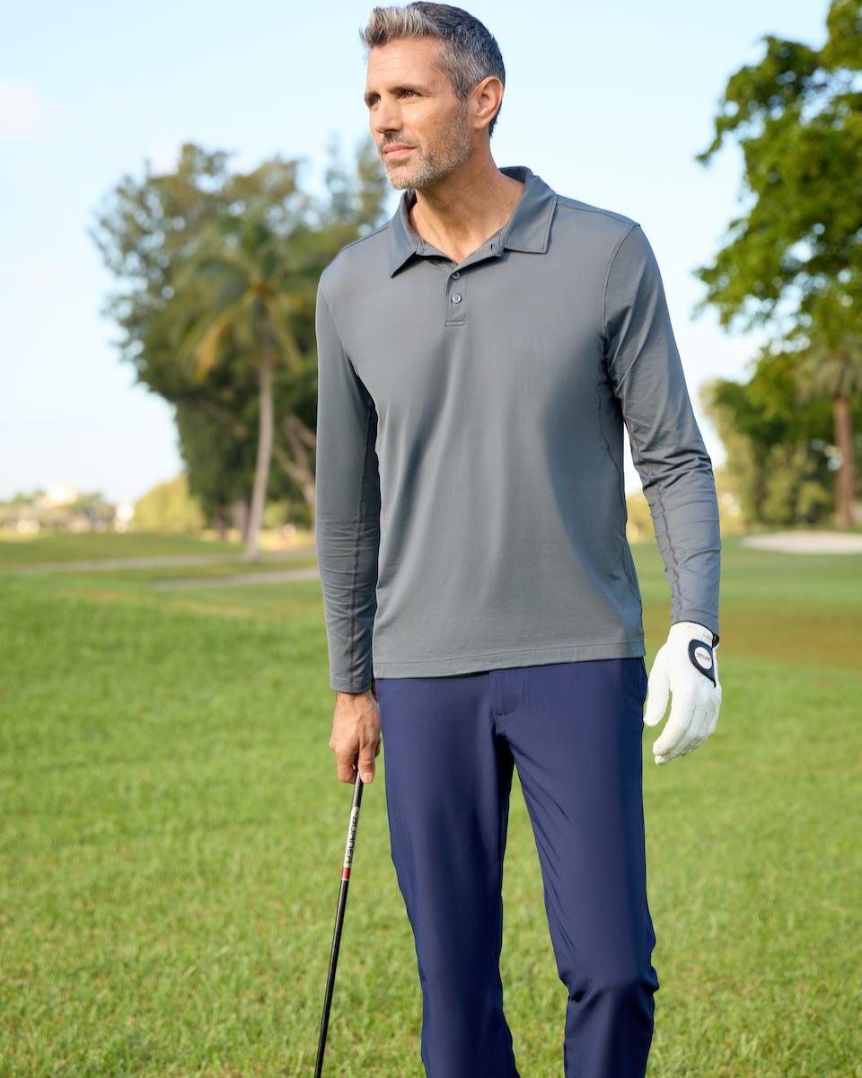 MEN'S LONG SLEEVE COLLARED SHIRT (12004)