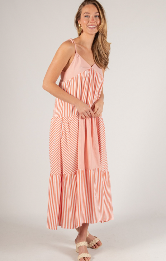 Georgiana Striped Maxi Dress