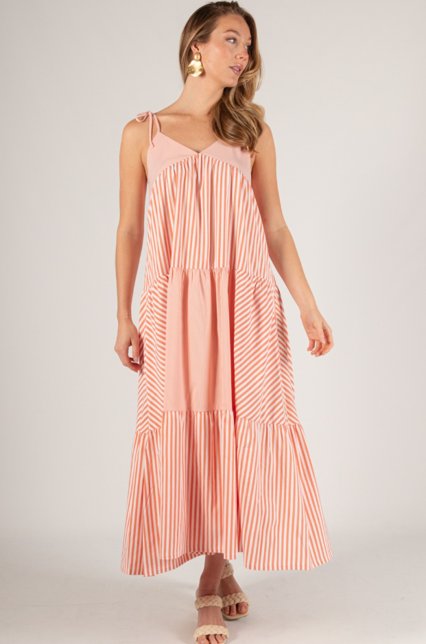 Georgiana Striped Maxi Dress