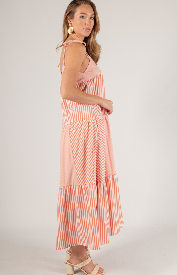 Georgiana Striped Maxi Dress