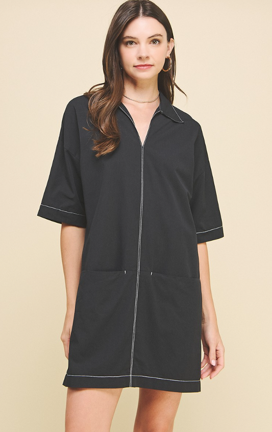 Alena V-Neck Mini Dress