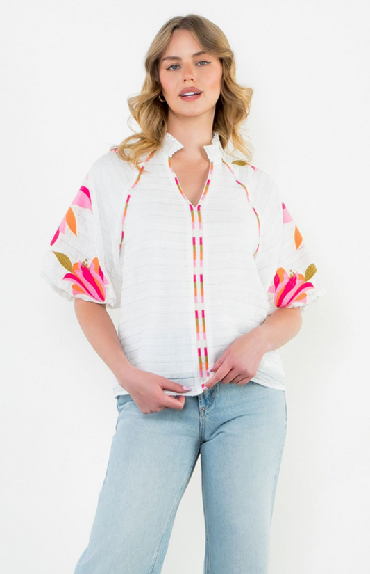 Yasmine Embroiderd Top