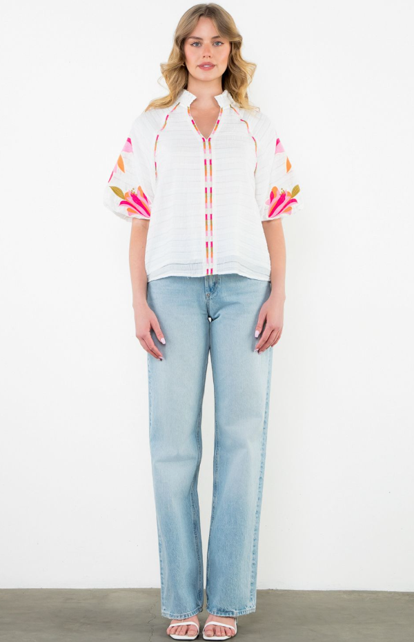 Yasmine Embroiderd Top