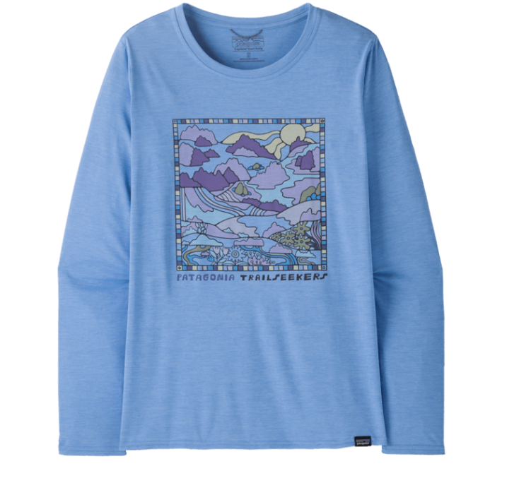 Patagonia Women's Long-Sleeved Capilene Cool Daily Graphic Shirt - Lands
