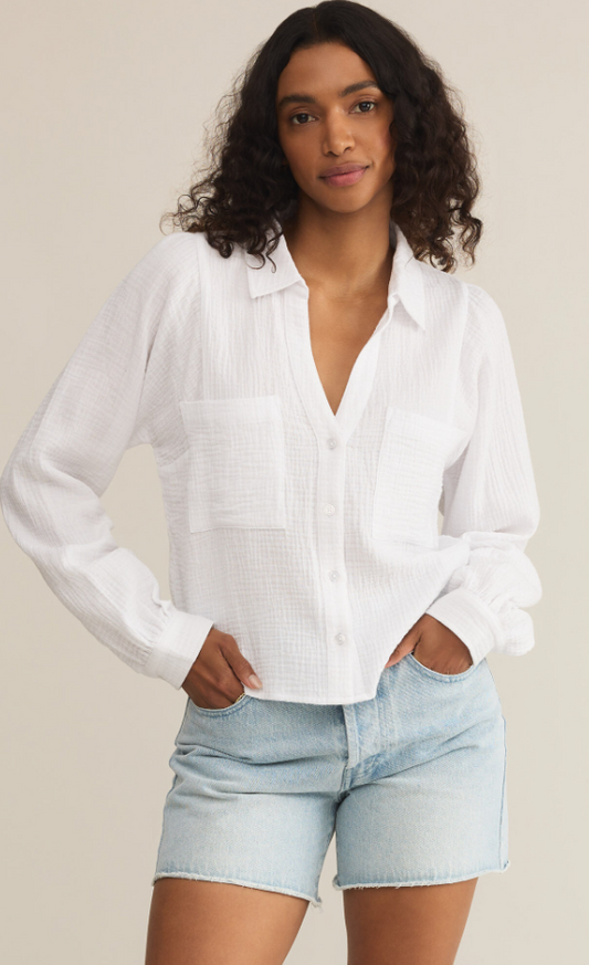 Z Supply Campo Button Up Gauze Top