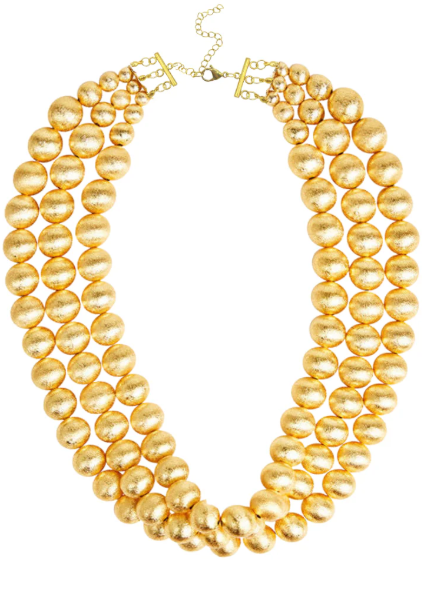 Accessory Concierge Brushed Metal Bead Necklace