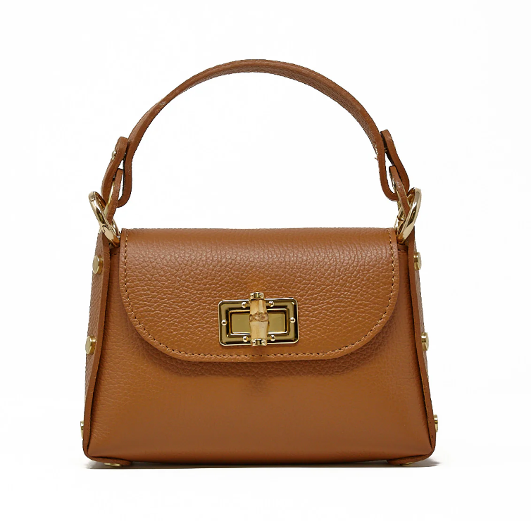 German Fuentes Bamboo Leather Bag