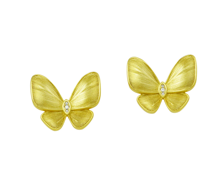 Betty Carre Kelele Butterly Stud Earrings