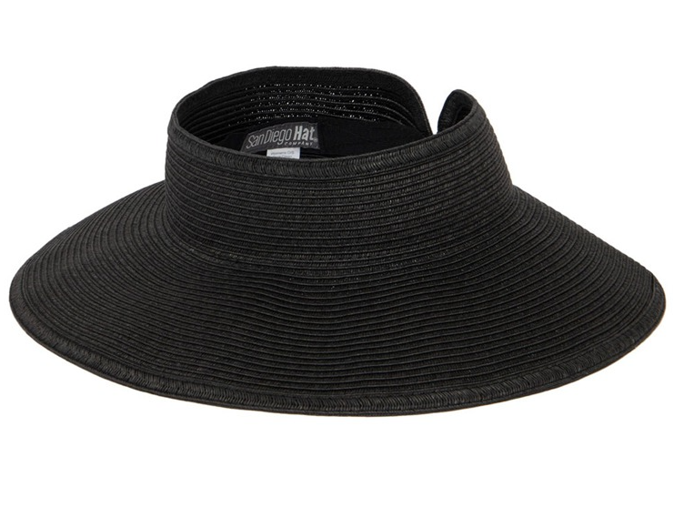 San Diego Hat Company Women's Ultrabraid Large Brim Visor