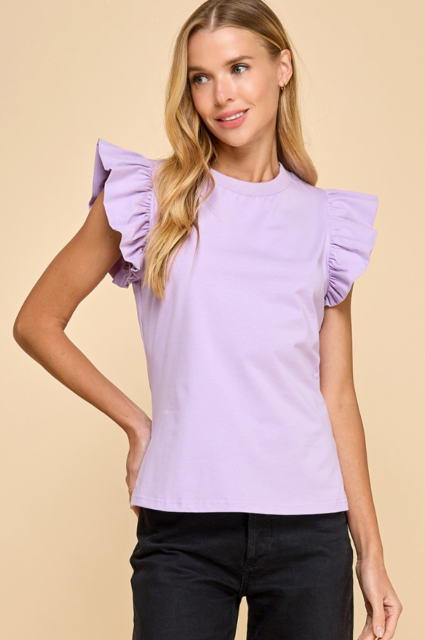 Marla Ruffle Sleeve Top