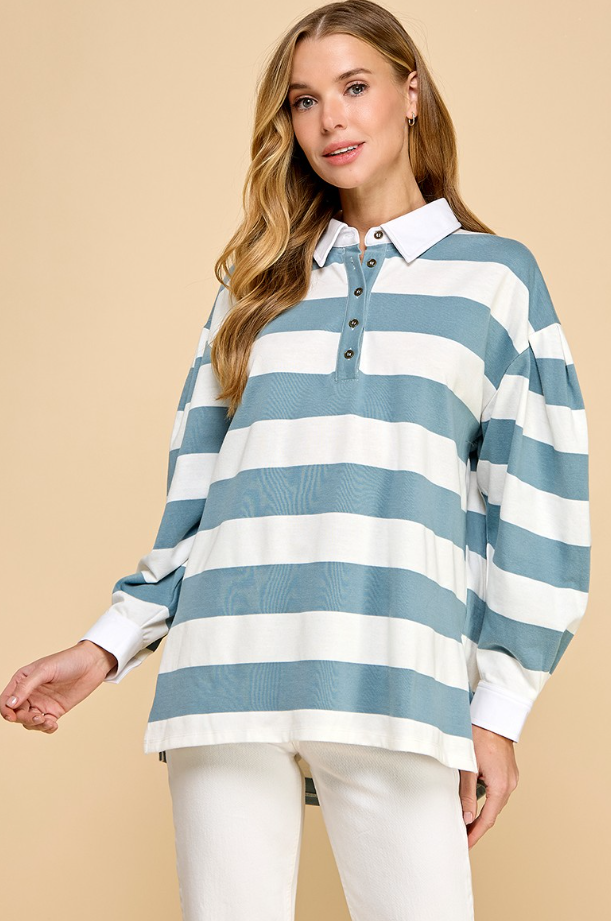Audrey Oversized Rugby Shirt