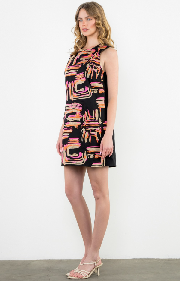 Cordelia Embroidered Shift Dress