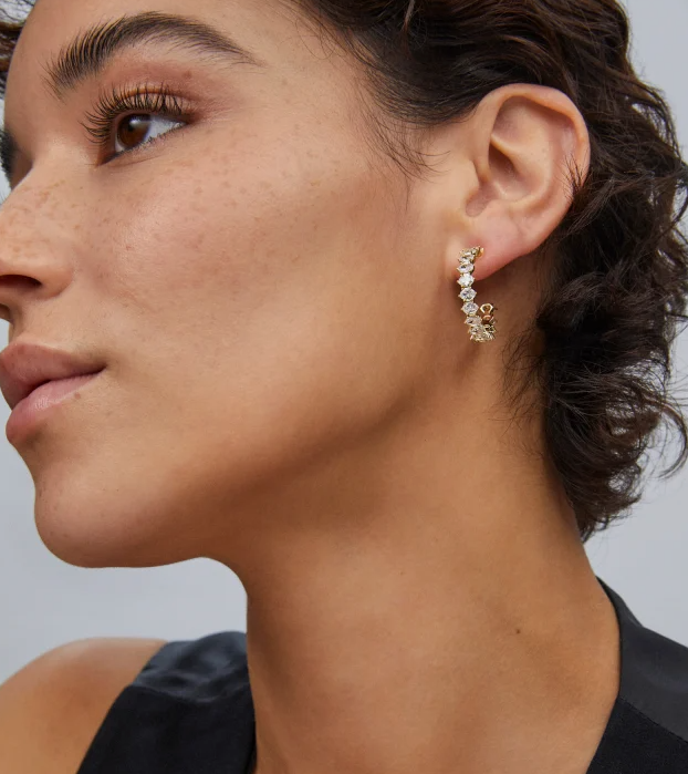 Kendra Scott Cailin Crystal Hoop