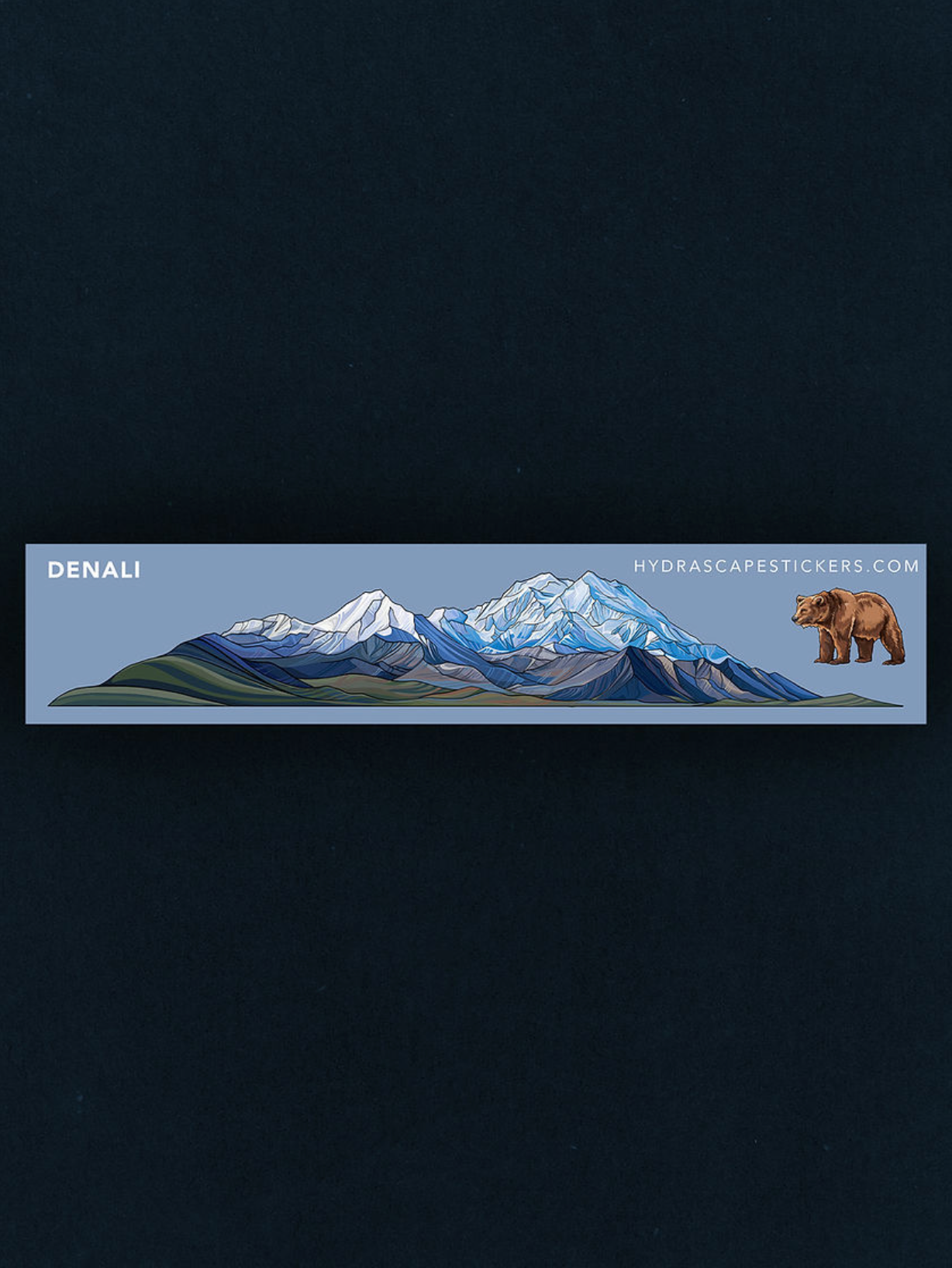 Denali National Park Miniscape Sticker