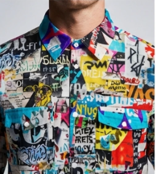 Maximalist Graffiti Art Men’s Bomber Jacket - Bold All-Over Print Streetwear, Warm Fleece-Lined Winter Coat