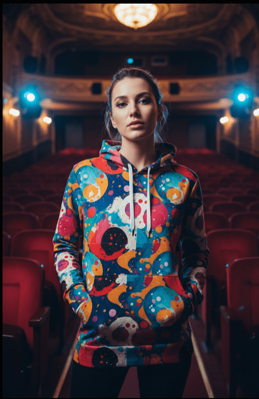 Seven Tails Moon Nature's Collage AOP Hoodie – Vibrant Patchwork Streetwear
