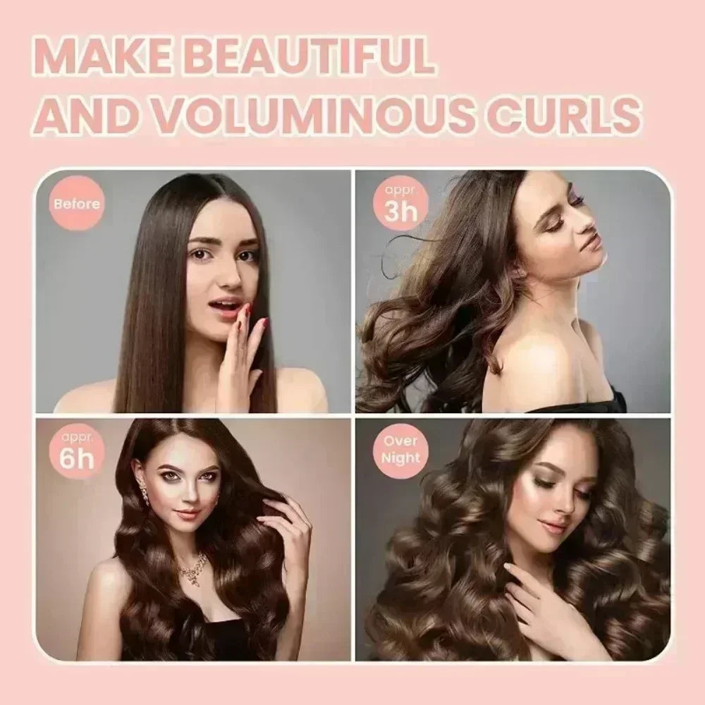 Heatless Hair Curler – No Heat Curling Rod Headband for Soft Overnight Curls
