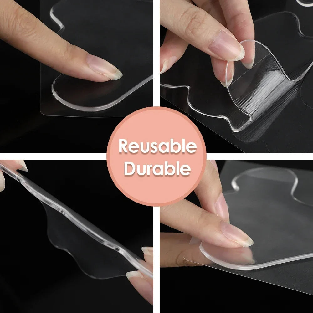 Reusable Silicone Wrinkle Removal Sticker Anti Wrinkle Pads Anti Aging Skin Face Lifting Patches Face Forehead Neck Eye Stickers